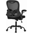 thumbnail image 1 of BestOffice Ergonomic Home Office Chair, Executive Computer Task Chair with Lumbar Support & Flip-Up Armrests, Rolling Swivel Design, Black, 1 of 7