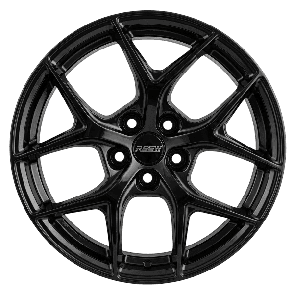 RSSW Boost Gloss Black 18X8 Alloy Wheel for cars and SUVs with 5-108 bolt pattern, 42 mm offset and 63.4 centerbore
