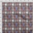 thumbnail image 3 of oneOone Tissu en Coton Flex Imprimé Ikat Tourbillon & Carreaux au Mètre 40 Pouces de Large, 3 of 4