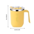 thumbnail image 3 of EGNMCR 304 Stainless Steel Double-layer Mug Home Office Water Cup With Handle Cup A cup, 3 of 6