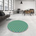 thumbnail image 4 of Ahgly Company Machine Washable Indoor Square Transitional Algae Green Area Rugs, 8' Square, 4 of 7