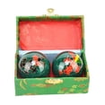 thumbnail image 2 of 2 x Hand Balls Chinese Health Balls with Storage Box Portable Fitness Relaxation Dragon Phoenix Green, 2 of 9