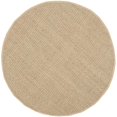 thumbnail image 1 of Safavieh NF114A-3R Tapis Rond en Fibre Naturelle, Naturel & Beige - 3 x 3 Pi., 1 of 5