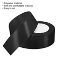 thumbnail image 3 of Unique Bargains 1.5 Inch Wide 24 Yards Satin Ribbon, Double Face Solid Crafts Roll for Party Home DIY Wrapping Decoration, Black, 3 of 6