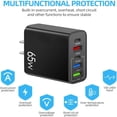 thumbnail image 4 of 65W Charger with Multiple Ports and Compact Design for Charging Multiple Devices with High-Quality and Safe Material and Wide Applicability, 4 of 6