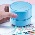 thumbnail image 3 of Mini Desktop Vacuum Cleaner with 360 Degree Rotation, USB Rechargeable, Energy Saving Duster for Keyboard, Home, School, Office Cleaning, 3 of 9