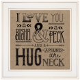 thumbnail image 1 of "Hugs Around the Neck" par Deb Strain, Prêt à Accrocher, Cadre Blanc, 1 of 1