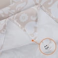 thumbnail image 3 of Oval Tablecloth 52 x 70 Inch Beige, Vintage Floral Tablecloth for Oval Table, Fabric Wrinkle Free Washable Waterproof Retro Tablecloth Oval Table Cloth for Kitchen Dining Room Table, 3 of 5