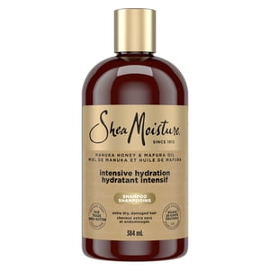 SheaMoisture Shampooing Hydratation intensive pour les cheveux secs endommagés Manuka Honey, 384 ml