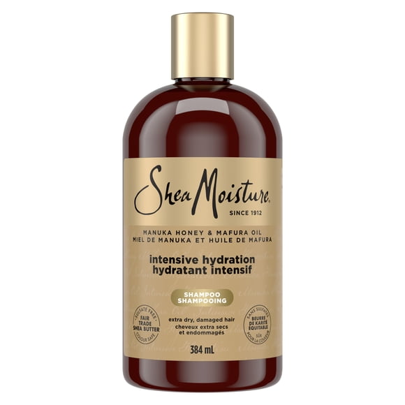 SheaMoisture Shampoo Intensive Hydration for Dry Damaged Hair Manuka Honey, 384 ml