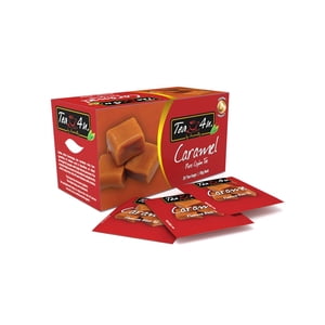 Tea4U Caramel noir Tea, Ceylan tea, boîte de 25 Sacs à thé