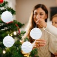thumbnail image 1 of Christmas Decorations Indoor Christmas Decorations 6 Piece Flocked Christmas Balls Christmas Decoration SetMultiple Styles Of Christmas Tree Decorations Can Also Be Used For Other Party, 1 of 7