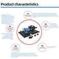 thumbnail image 3 of Graflsoa 12V High Flow Water Pump Set - 3GPM 11.3L/Min 55PSI Integrated Pressure System for Yachts and RVs with Pressure Tank and Accessories, 3 of 6