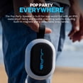 thumbnail image 2 of JLab Pop Party Portable Bluetooth Speaker, 5W, 8 Hour Playtime, RGB Lighting, Splashproof, Black, 2 of 13