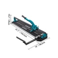 thumbnail image 2 of VEVOR Coupe-Carreaux 31 Pouces Coupe-Carreaux Manuel Rail Simple avec Positionnement Laser Précis Roue de Coupe en Alliage avec Poignée Ergonomique Règles Précises pour Grands Carreaux Épaisseur 0,24 Pouces-0,59 Pouces, 2 of 9