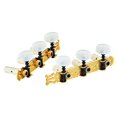thumbnail image 1 of Ortega Guitars, Screw Classical Standard Tuning Machines 3L x 3R w/Gold Baseplate & White Buttons (OTMSTD-GOWH), 1 of 4
