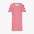 thumbnail image 4 of BEFOKA Robe pour Femme Grande Taille, Liquidation de Robes d'Été pour Femmes, Robe Unie Grande Taille à Manches Courtes et Col avec Poches pour Femme, 4 of 5