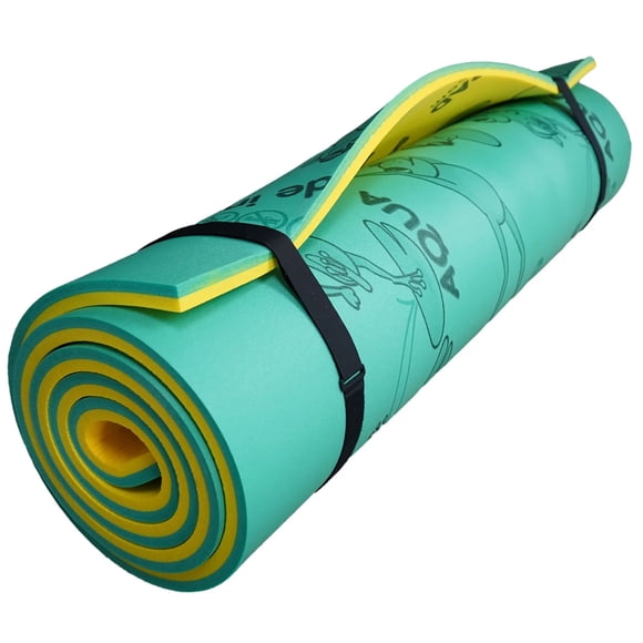 Aqua Lily Pad Tapis Flottant d'Eau Original pour Île, 9 Pi, Vert/jaune