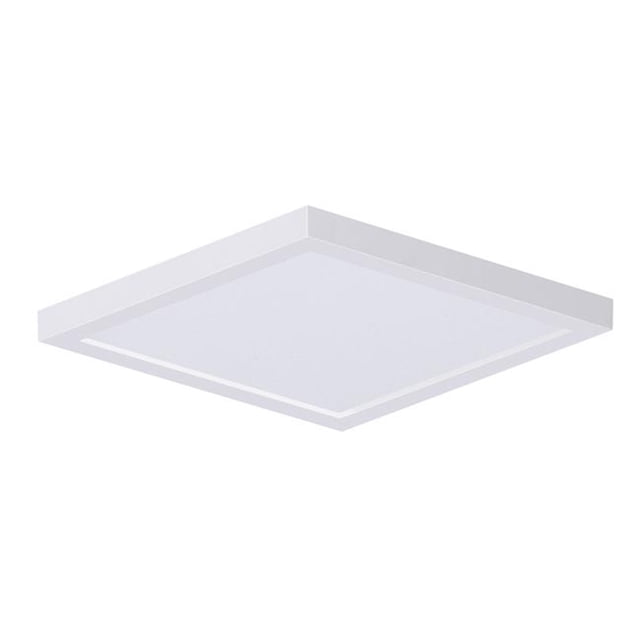 ET2 Éclairage 57699WTWT 9 in. Puce 18W Sequre LED Affleurement Mount&44; Blanc