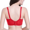 thumbnail image 4 of Bras for Women Underwire Full-Coverage Bra Feature V-Neck Full-Figure Bra Style W-1657 Red S, 4 of 8