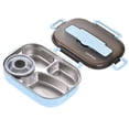 thumbnail image 2 of Fankiway thermal Insulation Bento 4 Grids with Soup Bowl Lunch Box Tableware Set Portable Lunch Box Student Lunch Box Lunch Box for Kids and Adults Bento Box Containers, 2 of 6