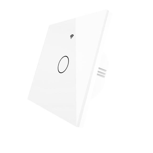 Wweixi Tuya Smart Light Switches App Remote Control Panel Voice Timing Module Household Office Living Room White