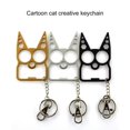 thumbnail image 2 of Cartoon Cat Face Shape Finger Tiger Opener Screwdriver Key Chain Multifunctional Keyring Purse Handbag Ornament rabbit ear cat, 2 of 6