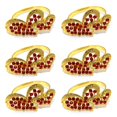 thumbnail image 1 of MesaSe Serviette Buckle 6Pcs Multi-purpose Reusable Unique Wedding Banquet Party Heart Serviette Buckle, 1 of 5