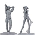 thumbnail image 3 of 1 Ensemble Figurines de Dessin d'Anime pour Artistes Figurine d'Action Modèle Jouet Humain, 3 of 6