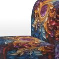 thumbnail image 4 of Designart "VORTEX Kaleidoscope I" Gold Abstract Upholstered Accent Chair - Modern Arm Chair For Bedroom, 4 of 7
