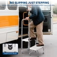 thumbnail image 4 of Yiwa Heavy Duty Dual Step Stool, 200kg Capacity Foot Ladder for Kitchen, Bedside, Car, RV, and Bathtub Use, 4 of 8