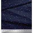 thumbnail image 2 of Soimoi Blue Poly Georgette Fabric Brush Stroke Abstract Print Fabric by the Yard 52 Inch Wide, 2 of 3