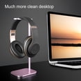 thumbnail image 3 of Support de Bureau pour Écouteurs Portable en Alliage d'Aluminium, Support pour Tablette, Support de Bureau, Berceau, Support Durable Antidérapant, 3 of 8