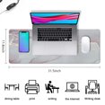 thumbnail image 4 of 31.5x11.8in Pink Gold Marble Mouse Pad - Large Desk Mat & Essential Pink Desk Accessories, 4 of 7