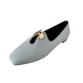 thumbnail image 2 of LSLJS Women's Thick-heeled Solid Color Low-cut with Mid-mouth Single Shoes, 2 of 8