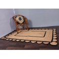 thumbnail image 1 of Indian Handmade Braided Natural Jute With Black Color Jute Design Area Rugs , Scalloped Rugs , Home Décor Natural Jute Rugs & Carpet Size , 2 x 4 Feet ( 60 cm x 120 cm ) Rectangle, 1 of 5