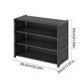 thumbnail image 3 of Amzcrzy Pla Stic Shoe Cabinet Shoe Rack Simples Multi Layer Dusts Proof Shoe Cabinet Under The Table Saving Space At The Door Shoe Rack Dresser Dorm Room Essentials Closet Organizer Storage Cabinet, 3 of 6