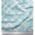 thumbnail image 1 of Soimoi Poly Georgette Fabric Swirls & Paisley Print Sewing Fabric Yard 42 Inch Wide, 1 of 3