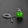 thumbnail image 3 of Unique Bargains Ceiling Fan Pull Chain Light Lighting Accessories Extension Ice Cracked Crystal Ball Pendant Green, 3 of 6