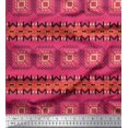thumbnail image 1 of Soimoi Velvet Fabric Geometric African Print Fabric by Yard 58 Inch Wide, 1 of 3