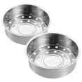 thumbnail image 1 of 2pcs Steamer Basket: Thick And Stainless Steel Steam Rack - Rice Cooker Liner Basket for Steaming Food - Vegetables Dumplings and Buns, 1 of 8