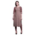 thumbnail image 1 of Bimba Cotton Printed Straight Kurtis For Women Panel Kurta Summer Tunic-Small, 1 of 6