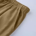 thumbnail image 5 of Weiqiqre Mens Pants New Linen Pants Drawstring Elastic Solid Color Loose Casual Trousers Lightweight Slight Stretch, and Regular Fit for All-Season Going Out, 5 of 5