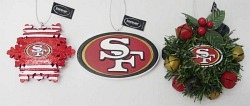 San Francisco 49ers Ensemble de Boîtes d'Ornements de Noël des