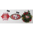 thumbnail image 1 of San Francisco 49ers Ensemble de Boîtes d'Ornements de Noël des, 1 of 1