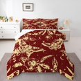 thumbnail image 2 of Erosebridal Gothic Moth Bedding Toddler Comforter Set, Hippie Botanical Down Comforter, Mandala Style Decor, Reversible 2pcs, 2 of 8