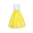 thumbnail image 2 of Robe de Demoiselle d'Honneur à Sequins Jaunes pour Filles 5 Ans, 2 of 6