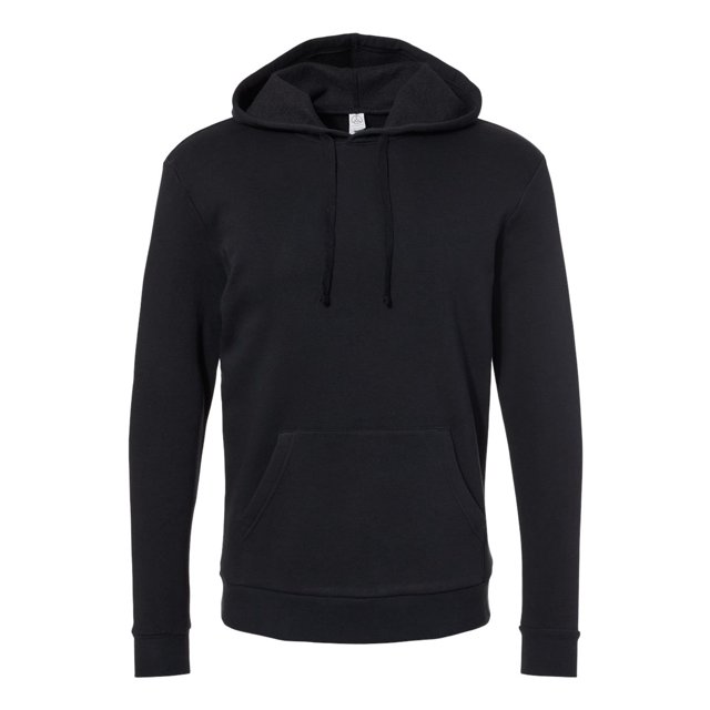 Eco-Cozy Fleece Pullover Hoodie, M, Black