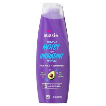 Revitalisant capillaire Aussie Hydratant miracle pour tous les types de cheveux, hydratant, sans parabènes, 360 mL