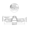 thumbnail image 2 of Unique Bargains 10mm Rigid Pipe Strap Clamp, 20 Pcs 304 Stainless Steel U-shape Tube Clip, 2 of 5